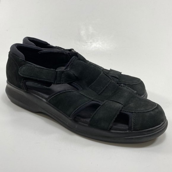 L L Bean Women's Black Suede Comfort Walking Shoes Career Casual Closed Toe 9 - Picture 2 of 8